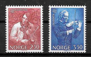 filatelia colección Europa Noruega 1985