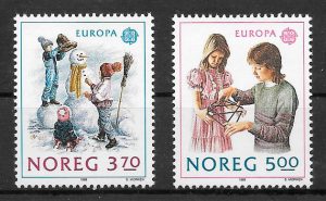 sellos Europa Noruega 1989