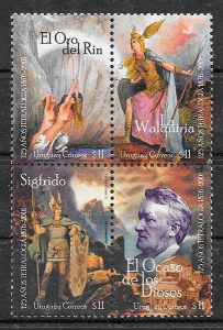 filatelia colección arte Uruguay 2001