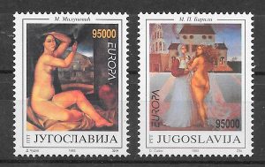 colección sellos Europa Yugoslavia 1993