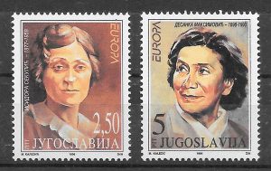 colección sellos Europa Yugoslavia 1996