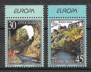 colección sellos Europa Yugoslavia 2001