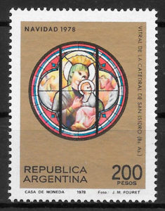 filatelia colección navidad Argentina 1978