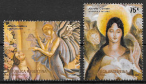 sellos colección navidad Argentina 2006