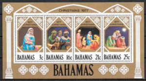 sellos navidad Bahamas 1977