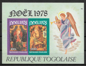 colección sellos navidad Togo 1978