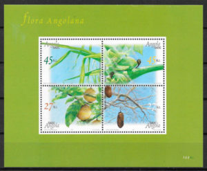 filatelia frutas Angola 2004