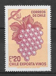 filatelia frutas Chile 1973