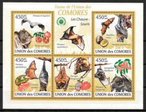 sellos frutas Comores 2009
