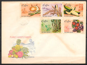 filatelia frutas Cuba 1969