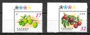 colección sellos frutas Formosa 2002