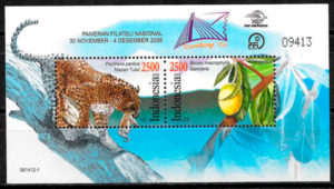 filatelia colección frutas Indonesia 2006