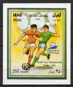 filatelia colección fútbol Iraq 1999