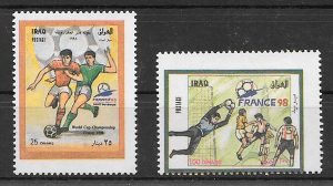 filatelia colección fútbol Iraq 1999