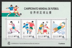 colección sellos fútbol Macao 1994