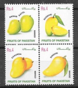 sellos frutas Pakistan 2002