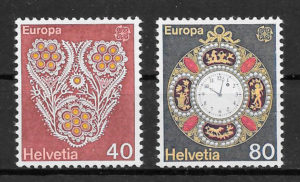 filatelia colección Europa Suiza 1976