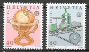 filatelia Europa Suiza 1983