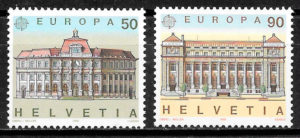 filatelia coleccion Europa Suiza 1990