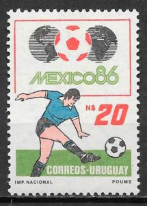 sellos futbol Uruguay 1986