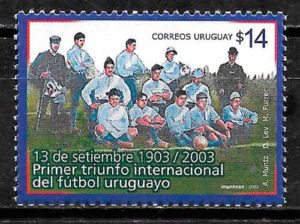 coleccion sellos futbol Uruguay 2003