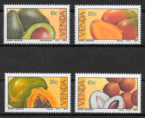 colección sellos frutas Venda 1983