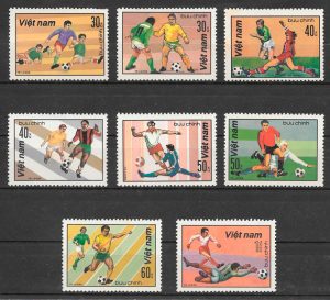 filatelia fútbol Viet Nam 1982