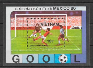 sellos fútbol Viet Nam 1985