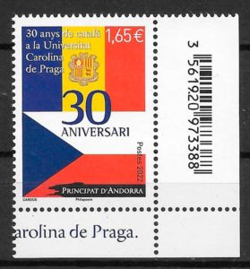 selos temas varios Andorra Francesa 2022