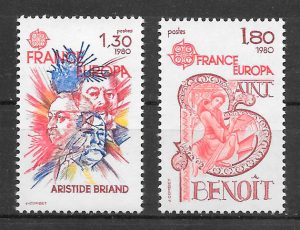 colección sellos Europa Francia 1980