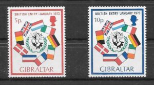 filatelia colección temas varios Gibraltar 1973