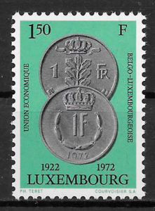 colección sellos Luxemburgo 1972