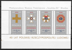 filatelia colección temas varios Polonia 1984