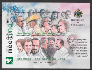 colección sellos temas varios San Marino 2004