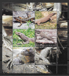 colección sellos fauna Burundi 2011