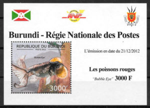 sellos fauna Burundi 2012