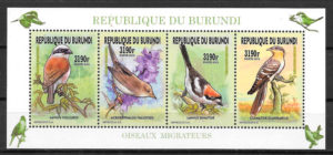 colección sellos fauna Burundi 2016