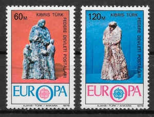 sellos Europa Chipre Turco 1980