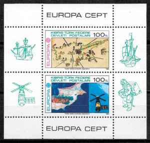 filatelia colección Europa Chipre Turco 1983