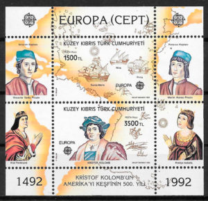 sellos Europa Chipre Turco 1992