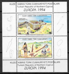 colección sellos Europa Chipre Turco 1994