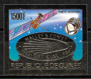 sellos espacio Guinea 1986