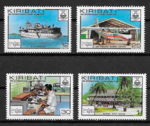 sellos transporte Kiribati 1980