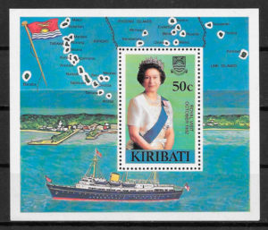 filatelia transporte kIRIBATI 1982