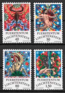 colección sellos espacio Liechtenstein 1978