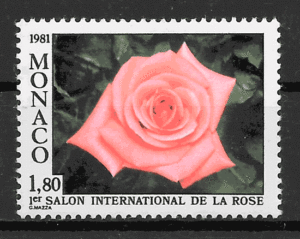 filatelia rosas Mónaco 1981