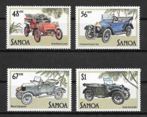 sellos transporte Samoa 1985