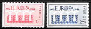 colección sellos Europa Suecia 1984