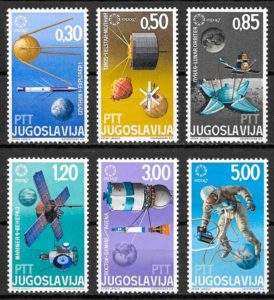 coleccion sellos espacio Yugoslavia 1967