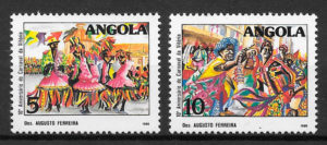 filatelia arte Angola 1988